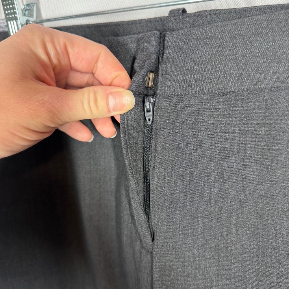 Worthington | Modern Fit Dark Gray Trousers Dress Pants Slacks Women's Size 12PS - Picture 9 of 16